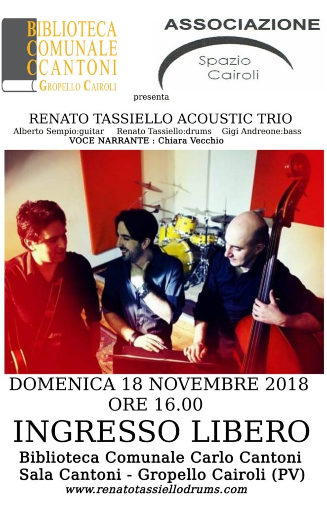 Locandina Concerto Renato Tassiello Acoustic Trio