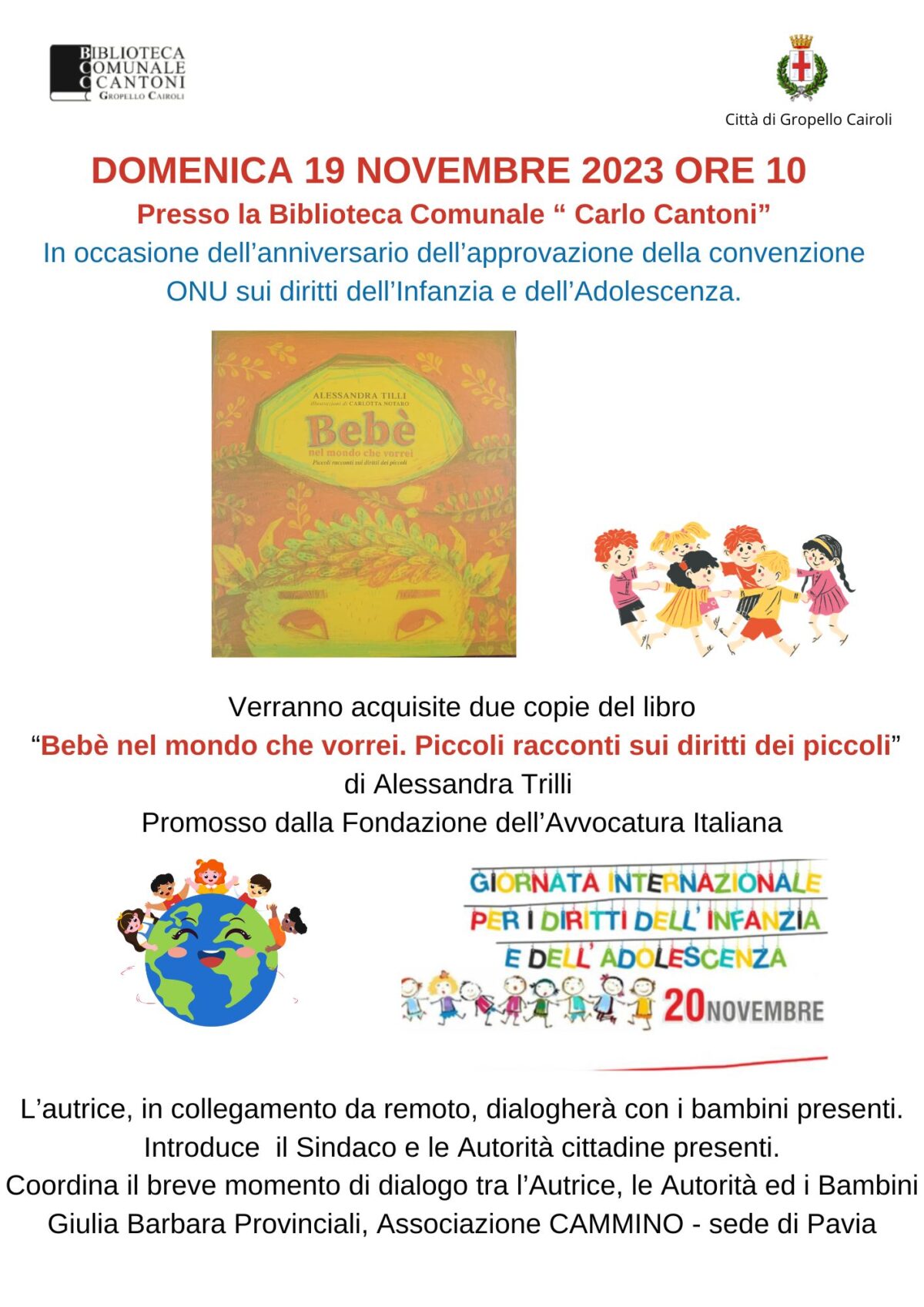 Domenica 19 Novembre 2023 Ore 10 Presso La Biblioteca Comunale Carlo Cantoni (002)